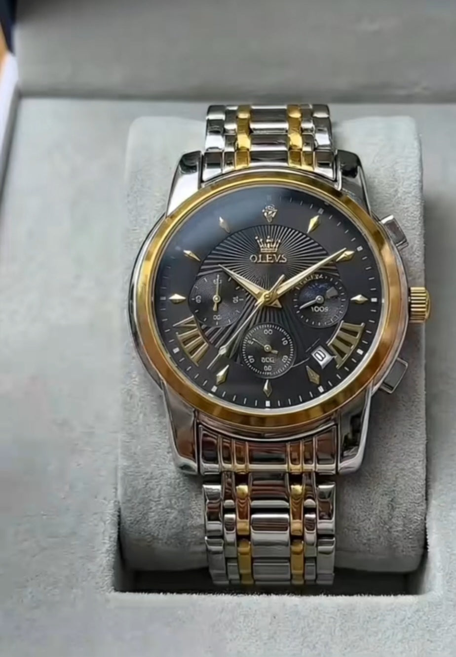Olevs 2892 Linha Heritage – Elegância que Atravessa o Tempo/ de quartzo, à prova d'água