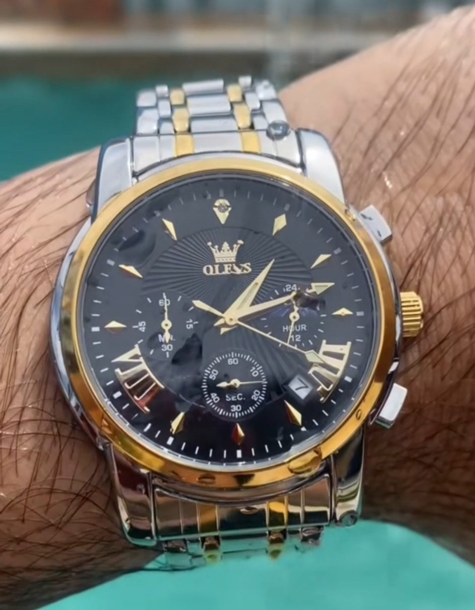 Olevs 2892 Linha Heritage – Elegância que Atravessa o Tempo/ de quartzo, à prova d'água