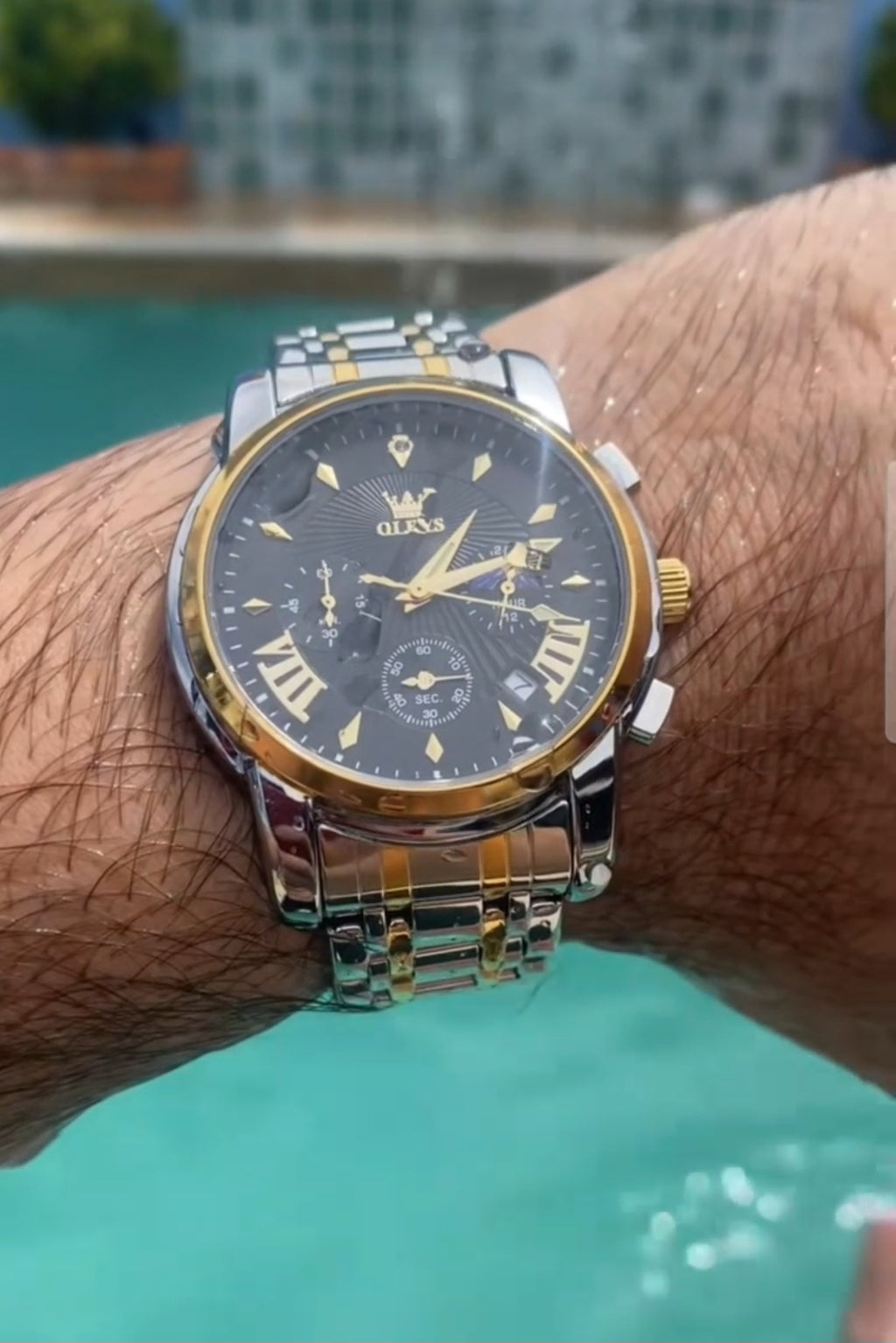 Olevs 2892 Linha Heritage – Elegância que Atravessa o Tempo/ de quartzo, à prova d'água