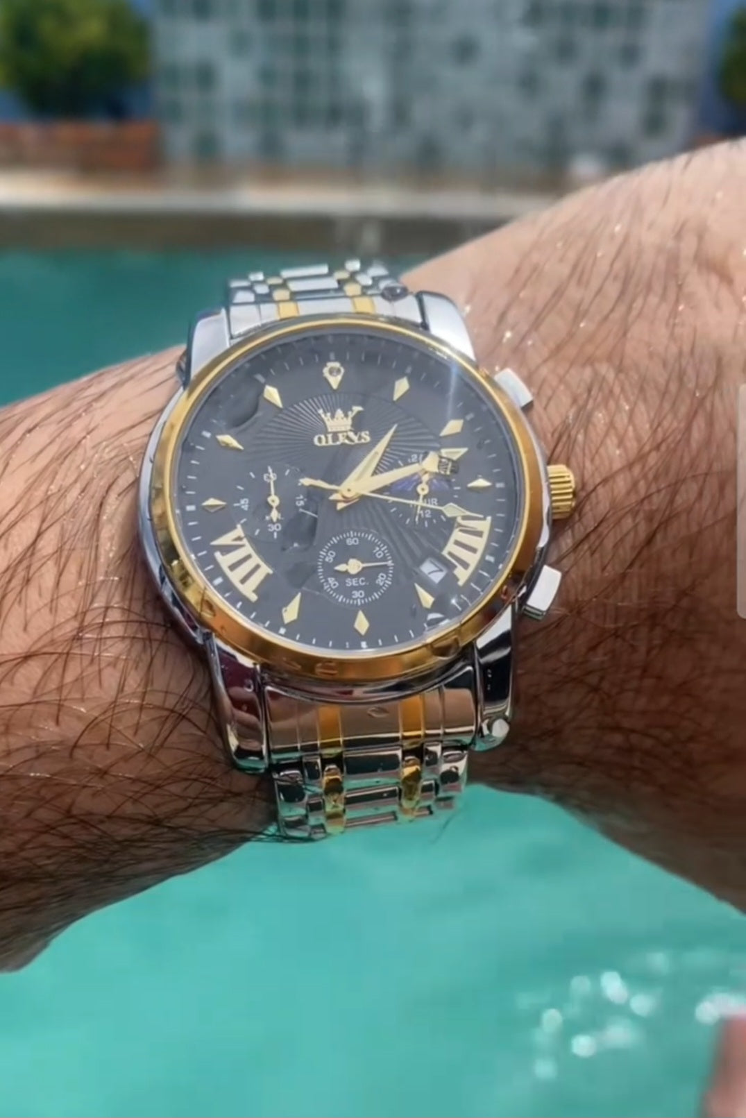 Olevs 2892 Linha Heritage – Elegância que Atravessa o Tempo/ de quartzo, à prova d'água
