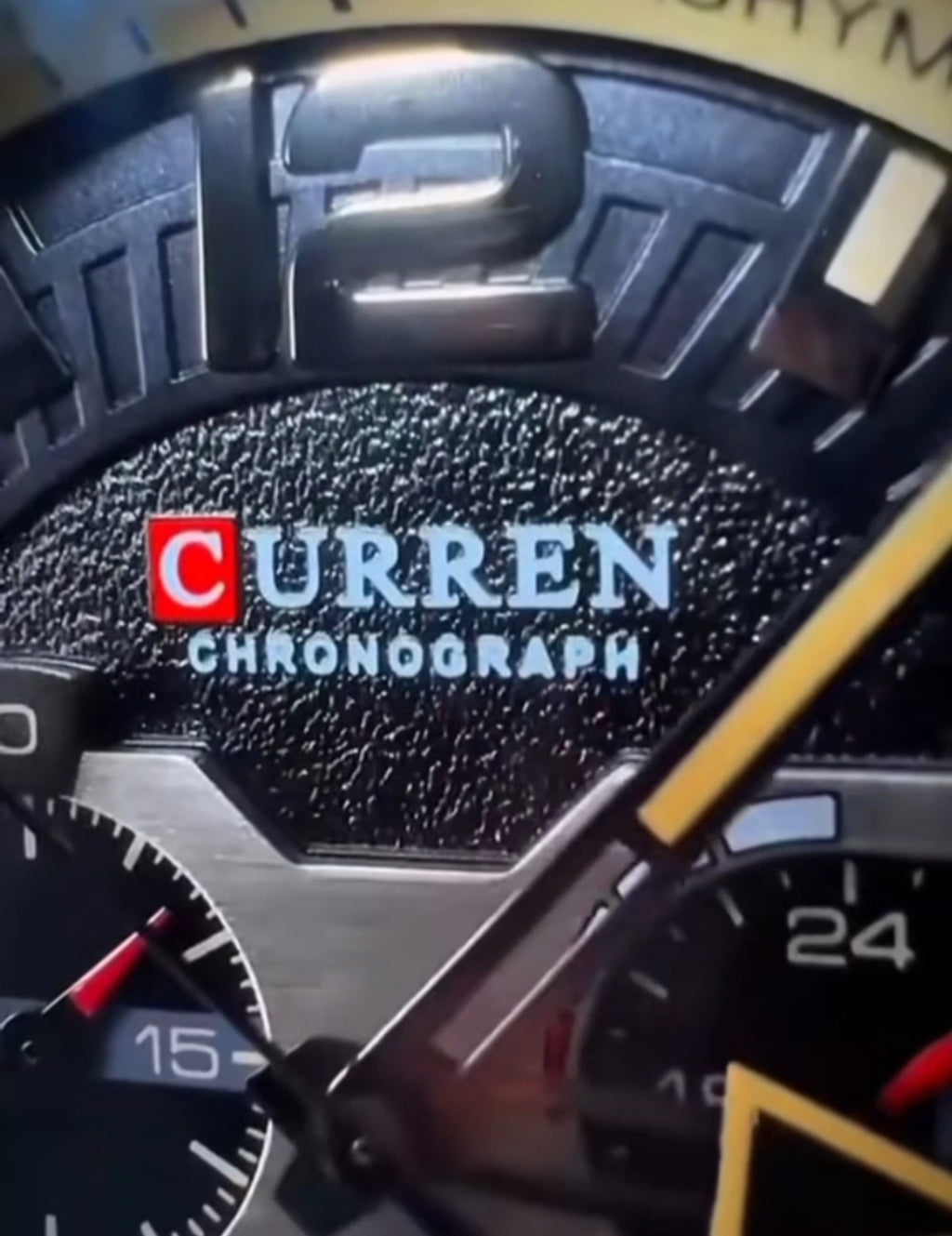 Curren 8329 Linha Titan – Presença Forte no Pulso/ couro militar