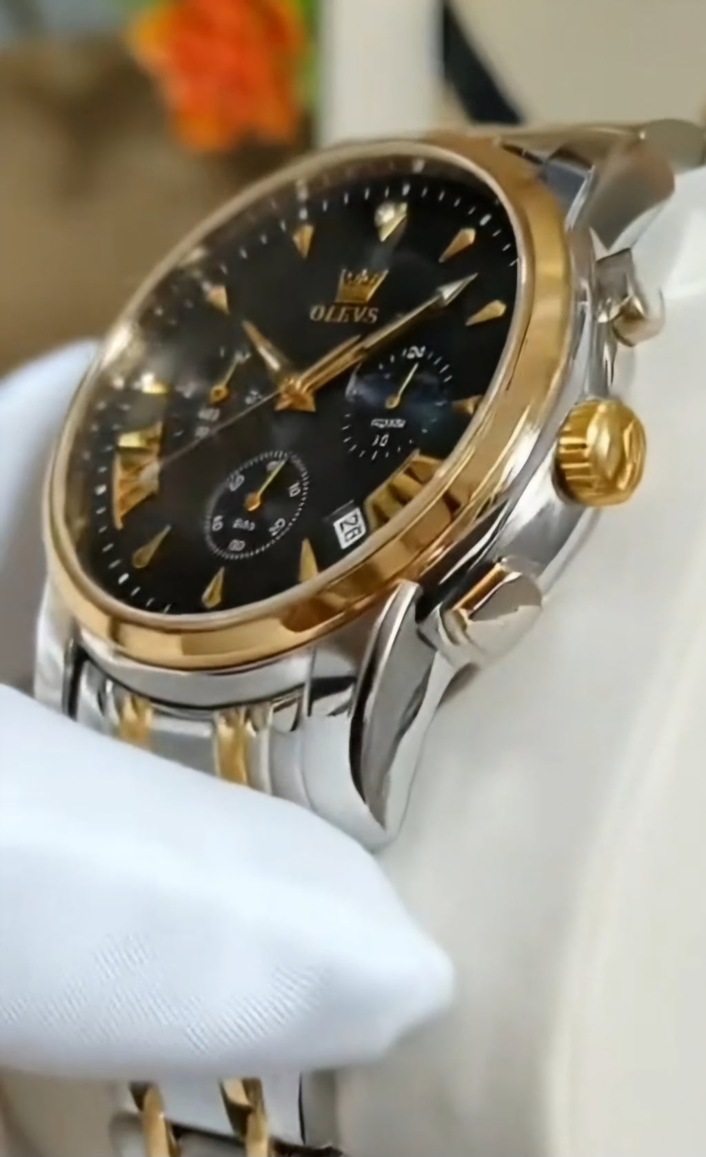 Olevs 2892 Linha Heritage – Elegância que Atravessa o Tempo/ de quartzo, à prova d'água
