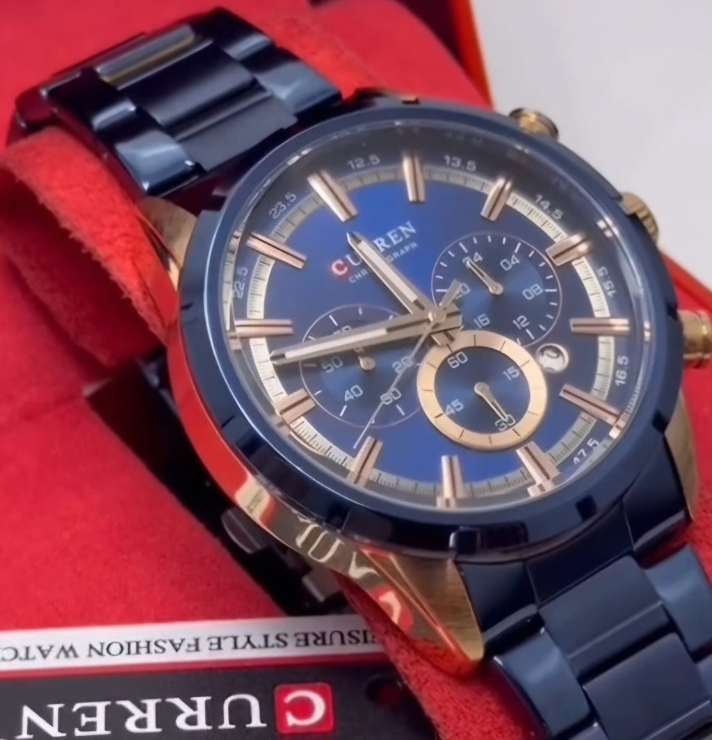 Curren 8355 Linha Prestige Chronograph – Elegância Esportiva com Identidade Forte