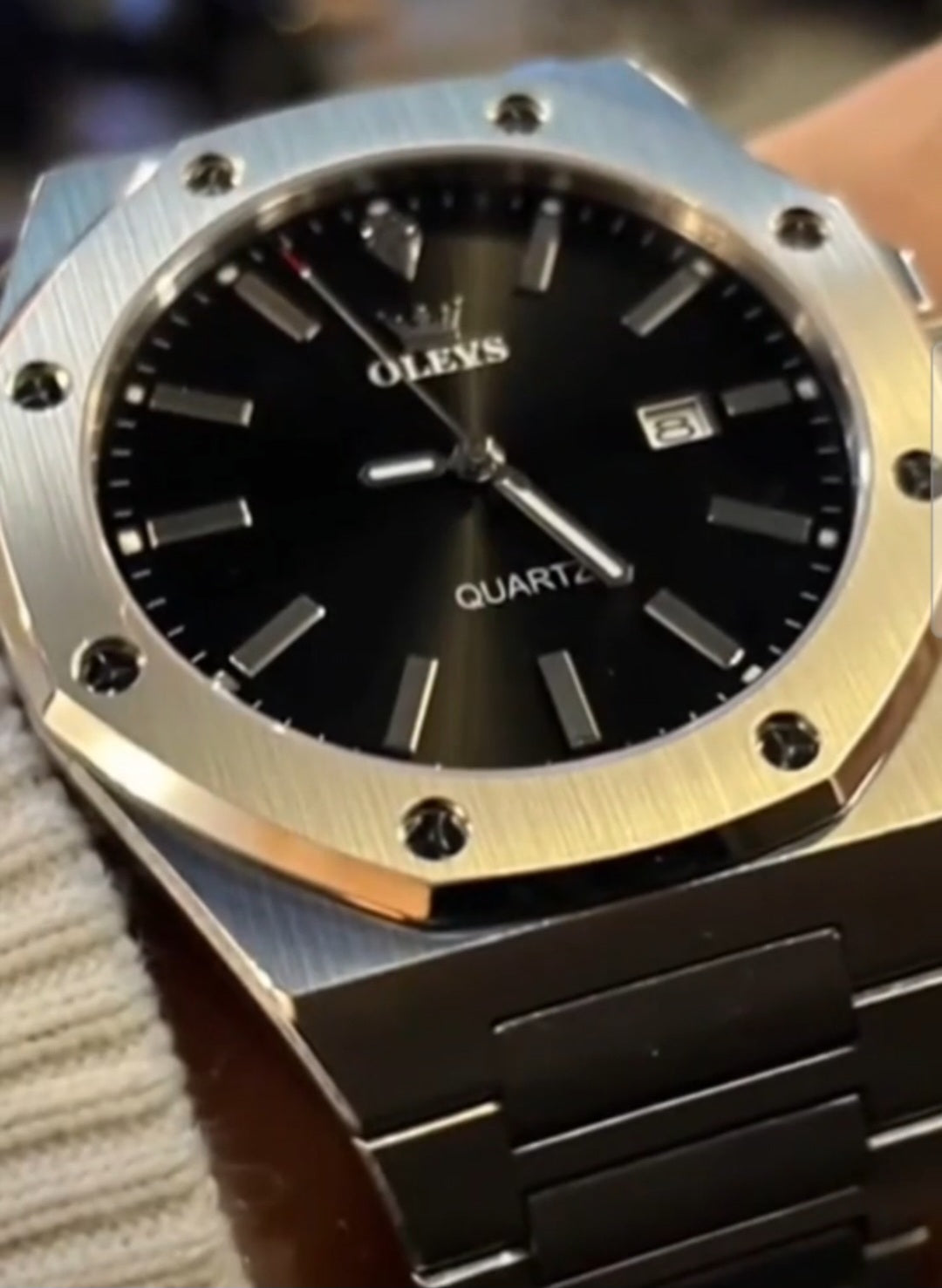OLEVS 3613 Linha Essential – Minimalismo com Presença/ Cronógrafo Multifuncional, Quartzo Luminoso Impermeável, Relógio Automático.