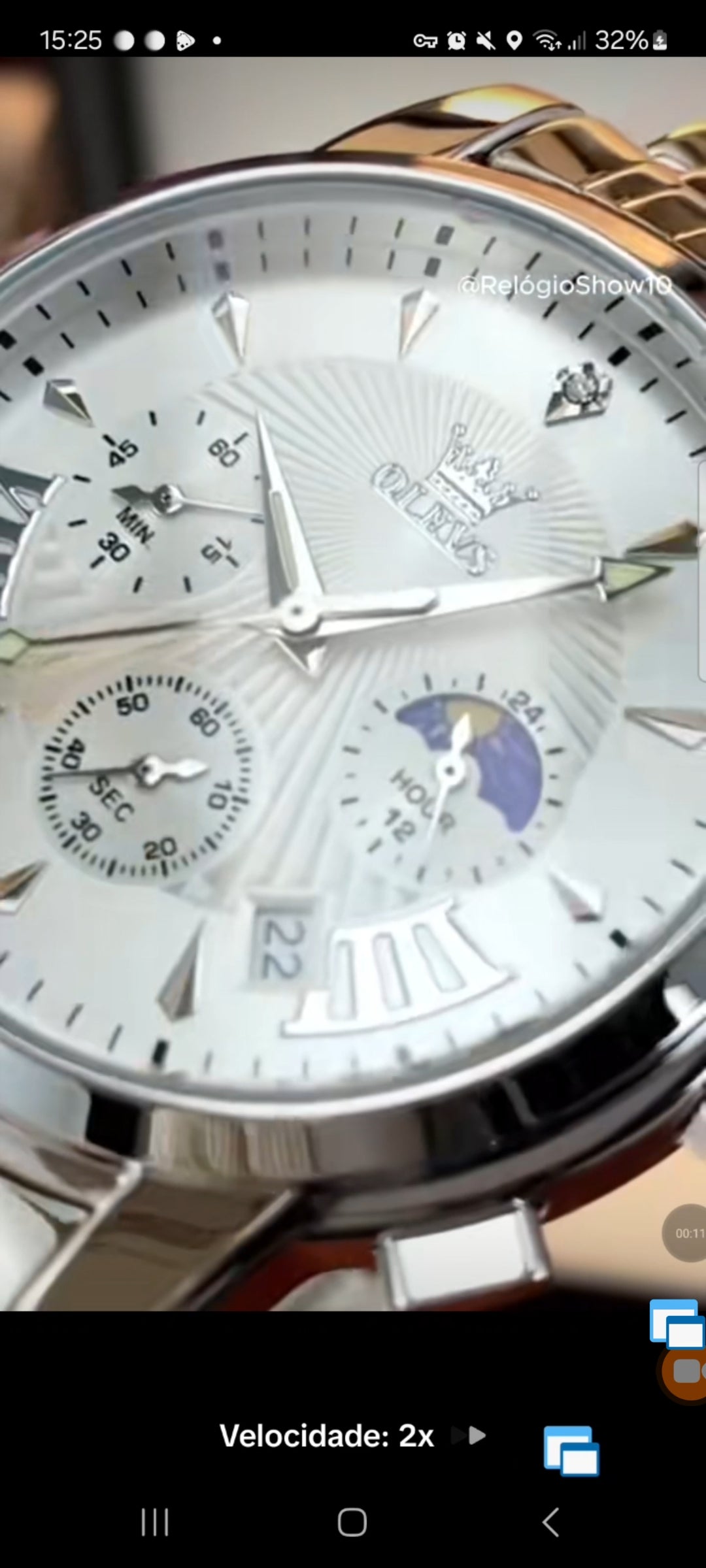 Olevs 2892 Linha Heritage – Elegância que Atravessa o Tempo/ de quartzo, à prova d'água