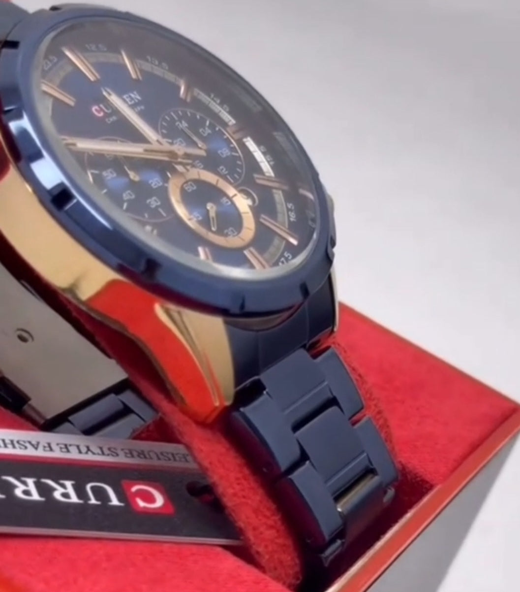 Curren 8355 Linha Prestige Chronograph – Elegância Esportiva com Identidade Forte