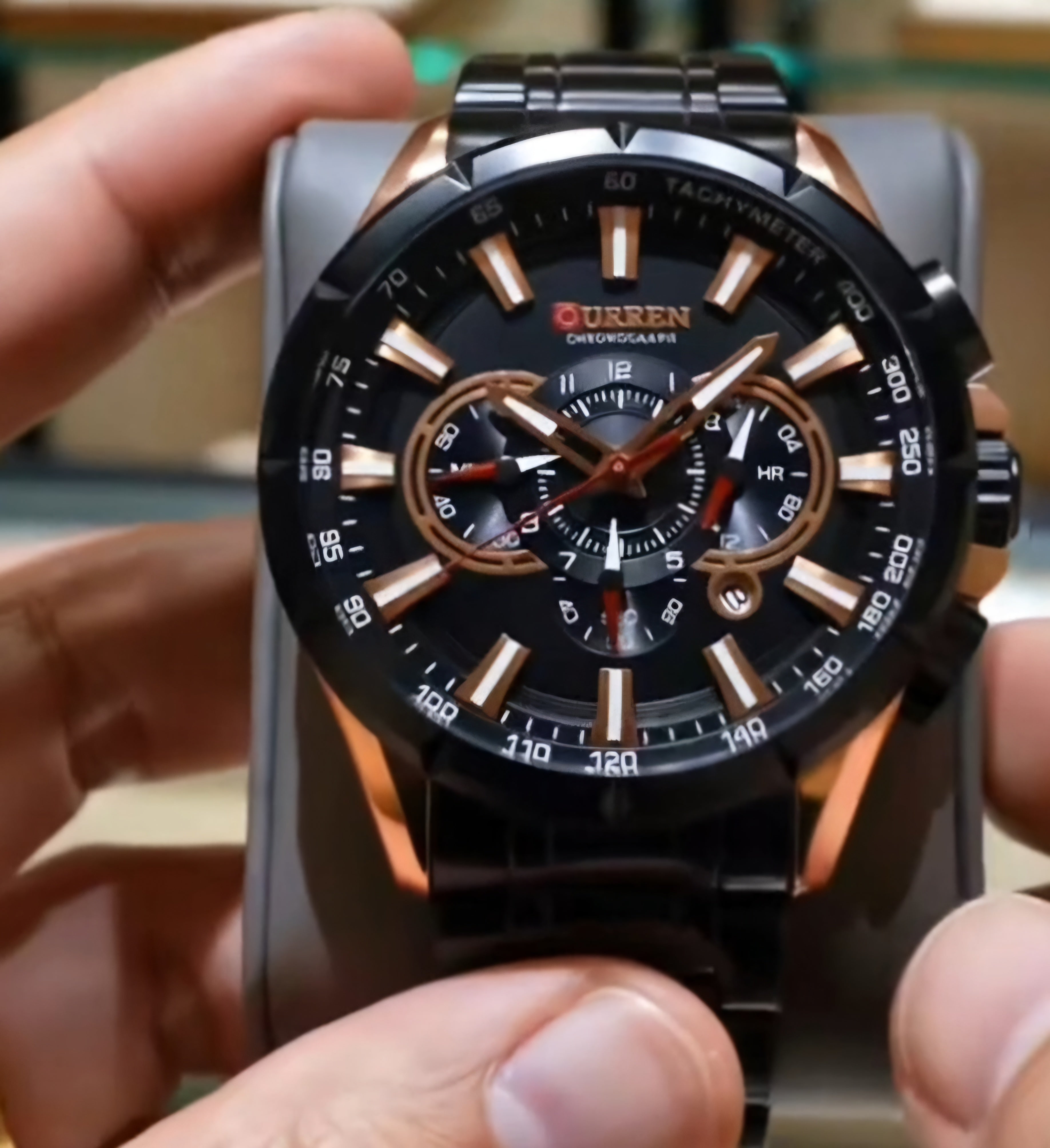 CURREN 8363 Linha Chronograph Executive – Presença Forte e Estilo Sofisticado