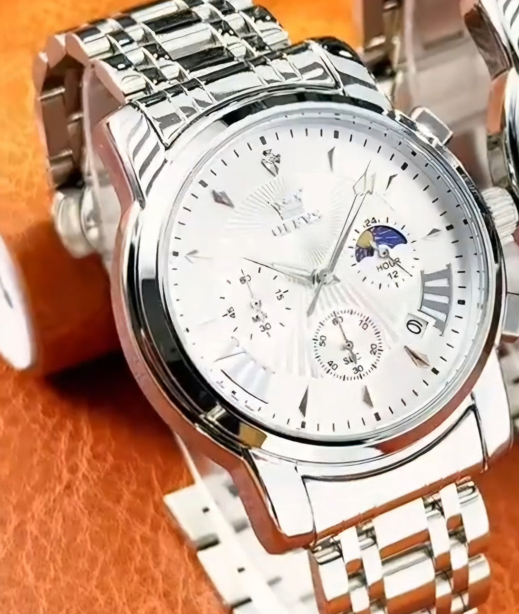 Olevs 2892 Linha Heritage – Elegância que Atravessa o Tempo/ de quartzo, à prova d'água