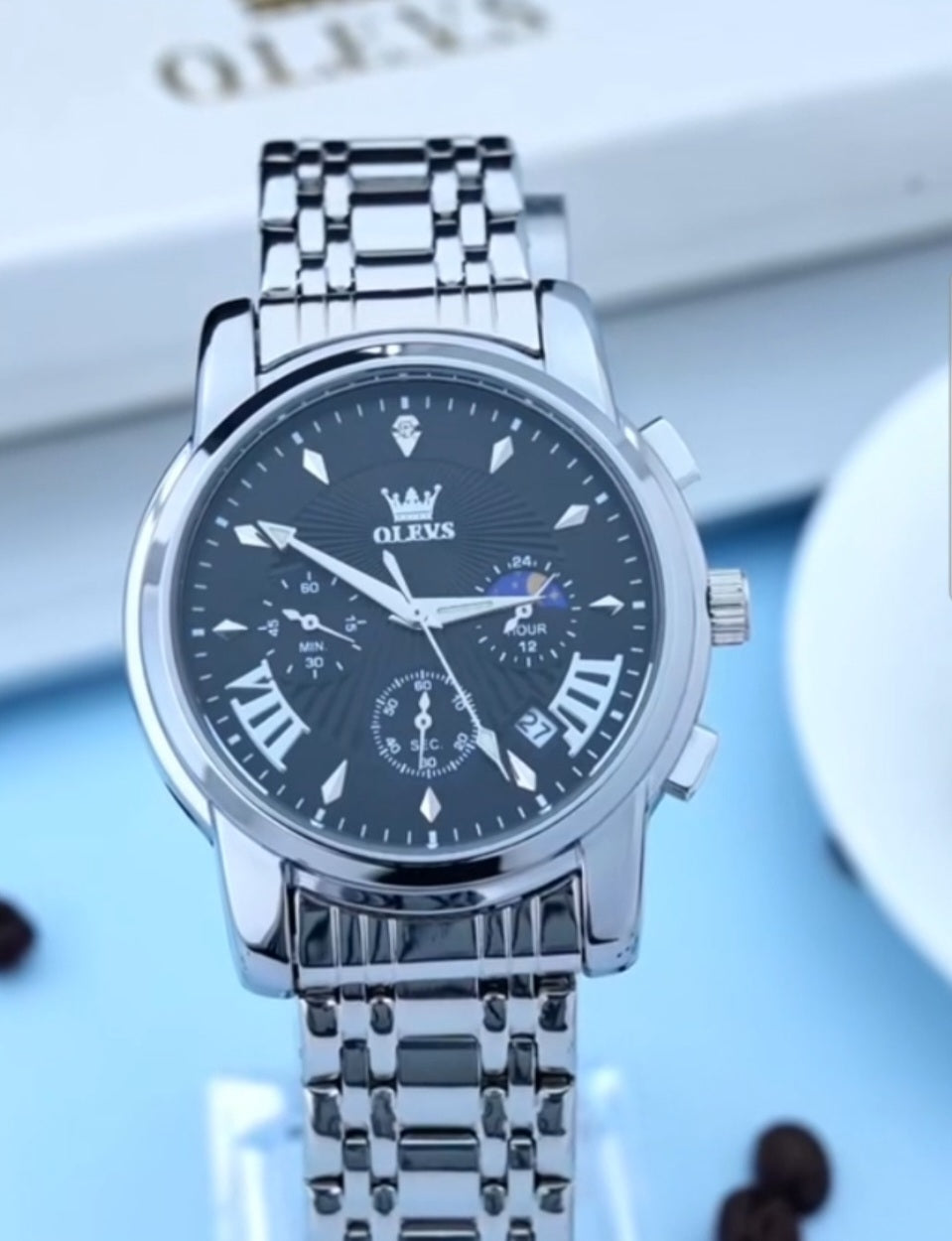 Olevs 2892 Linha Heritage – Elegância que Atravessa o Tempo/ de quartzo, à prova d'água
