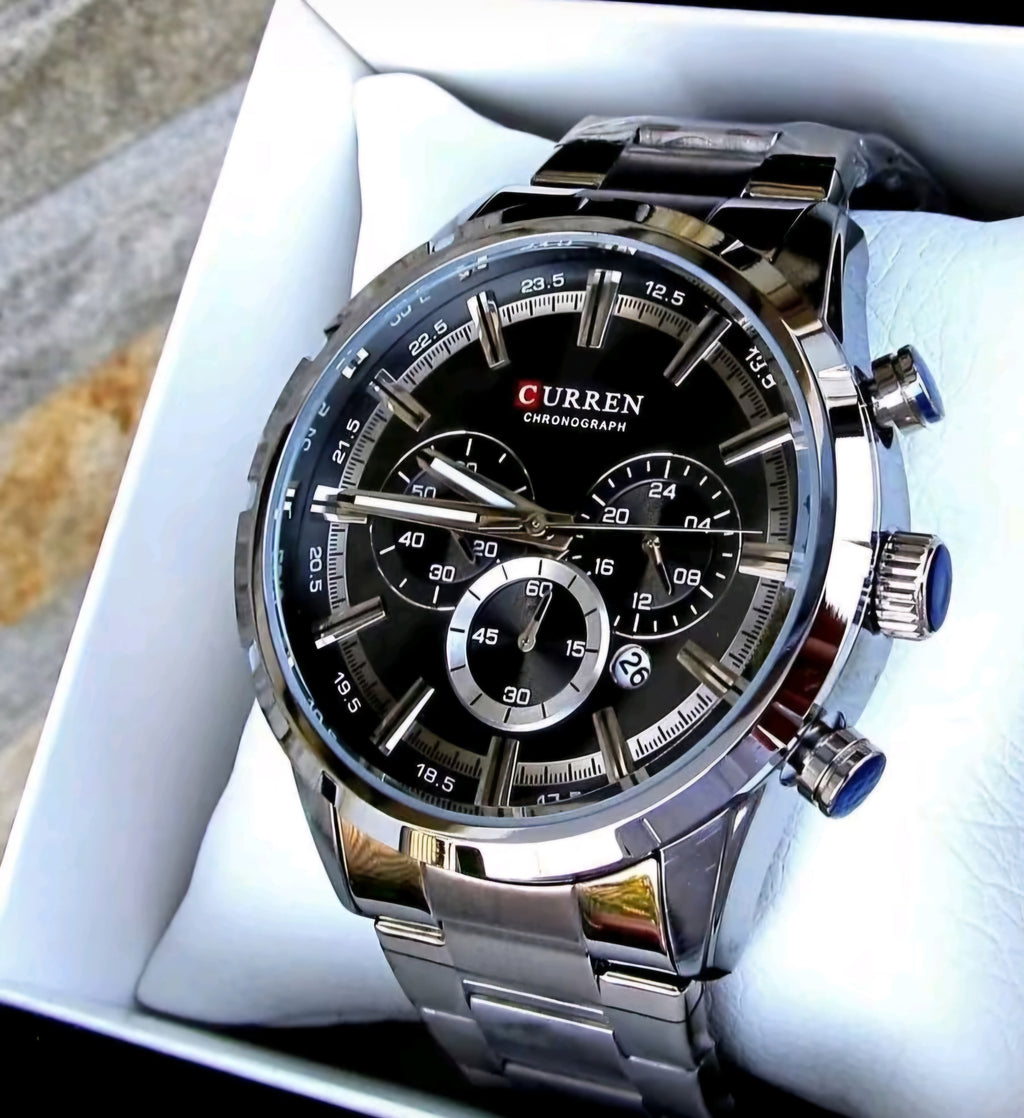 Curren 8355 Linha Prestige Chronograph – Elegância Esportiva com Identidade Forte