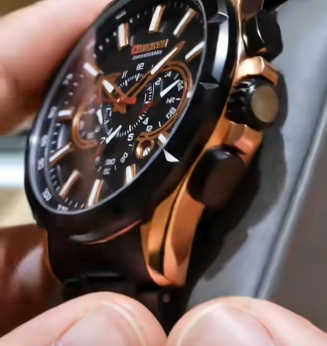 CURREN 8363 Linha Chronograph Executive – Presença Forte e Estilo Sofisticado