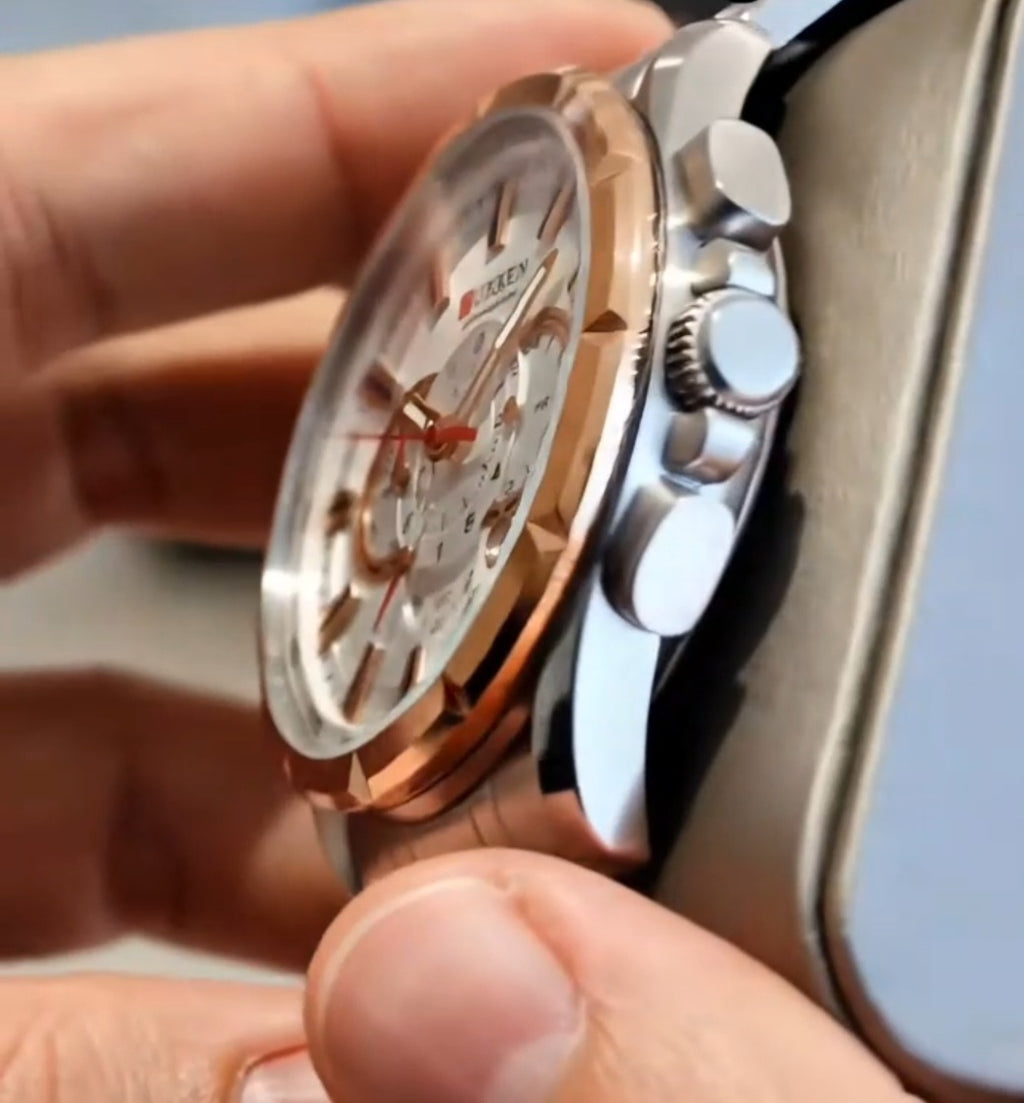 CURREN 8363 Linha Chronograph Executive – Presença Forte e Estilo Sofisticado