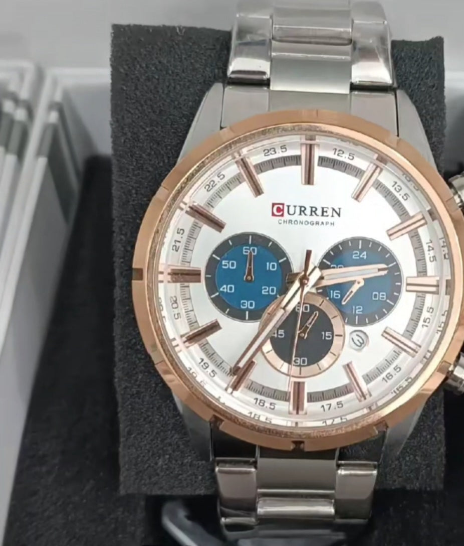 Curren 8355 Linha Prestige Chronograph – Elegância Esportiva com Identidade Forte