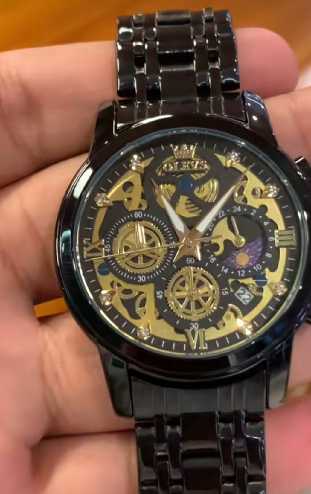 Olevs 9947 Linha Essential – Elegância Moderna para Todas as Ocasiões/ à prova d'água, relógio quartzo