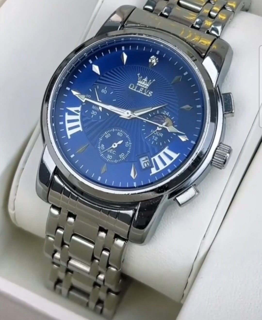 Olevs 2892 Linha Heritage – Elegância que Atravessa o Tempo/ de quartzo, à prova d'água