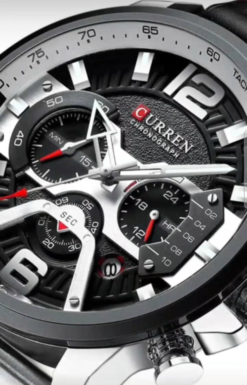 Curren 8329 Linha Titan – Presença Forte no Pulso/ couro militar