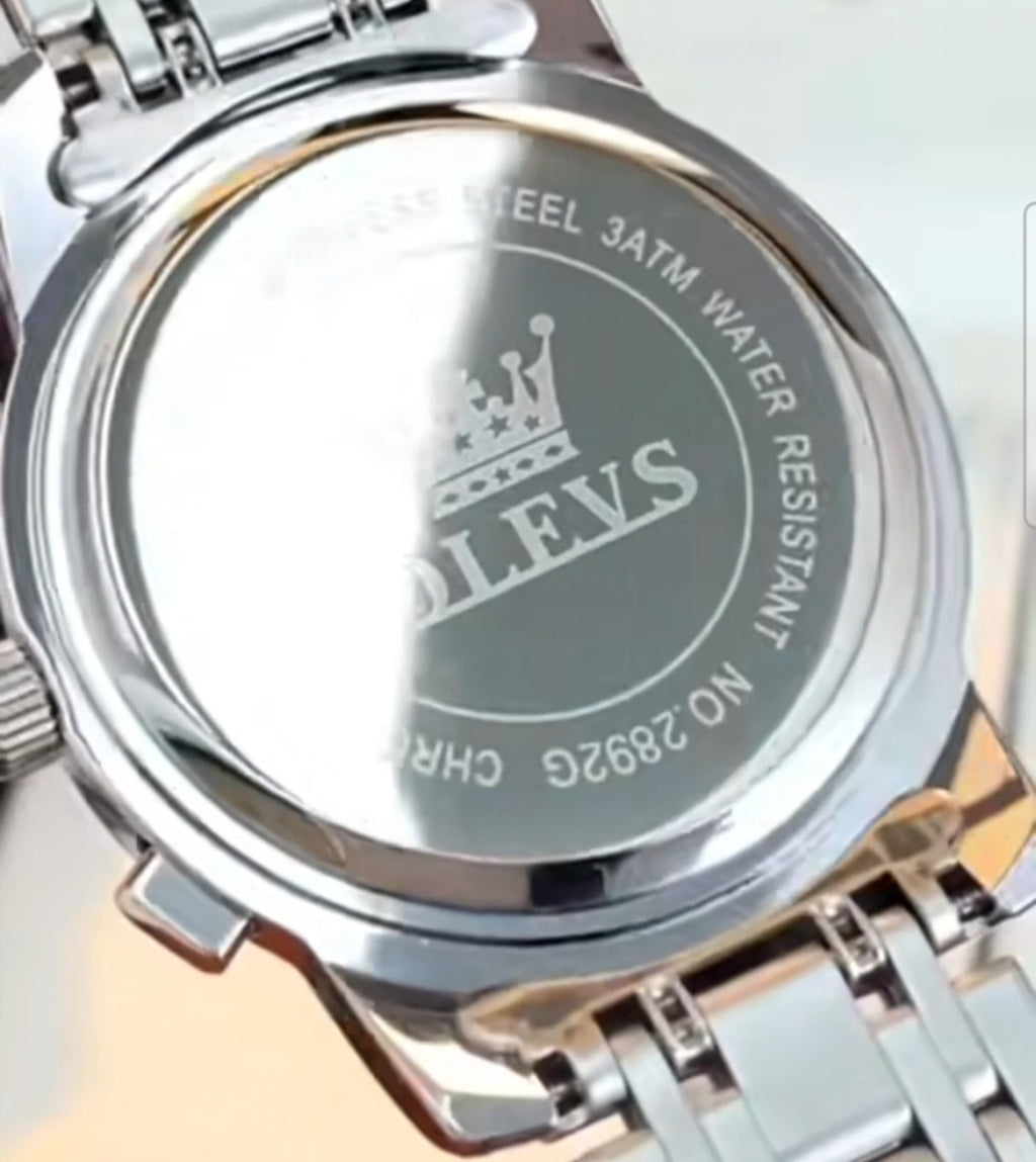 Olevs 2892 Linha Heritage – Elegância que Atravessa o Tempo/ de quartzo, à prova d'água