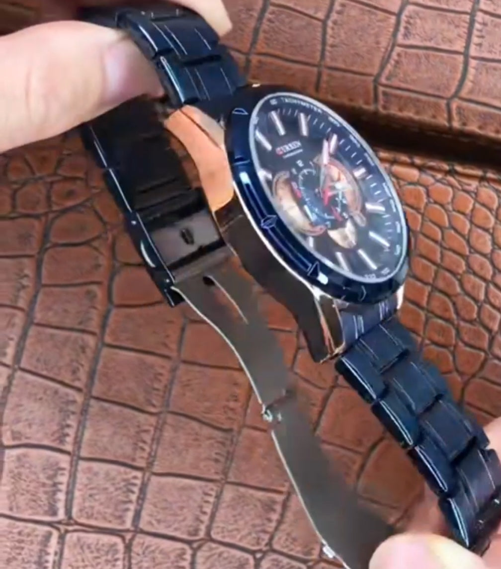 CURREN 8363 Linha Chronograph Executive – Presença Forte e Estilo Sofisticado