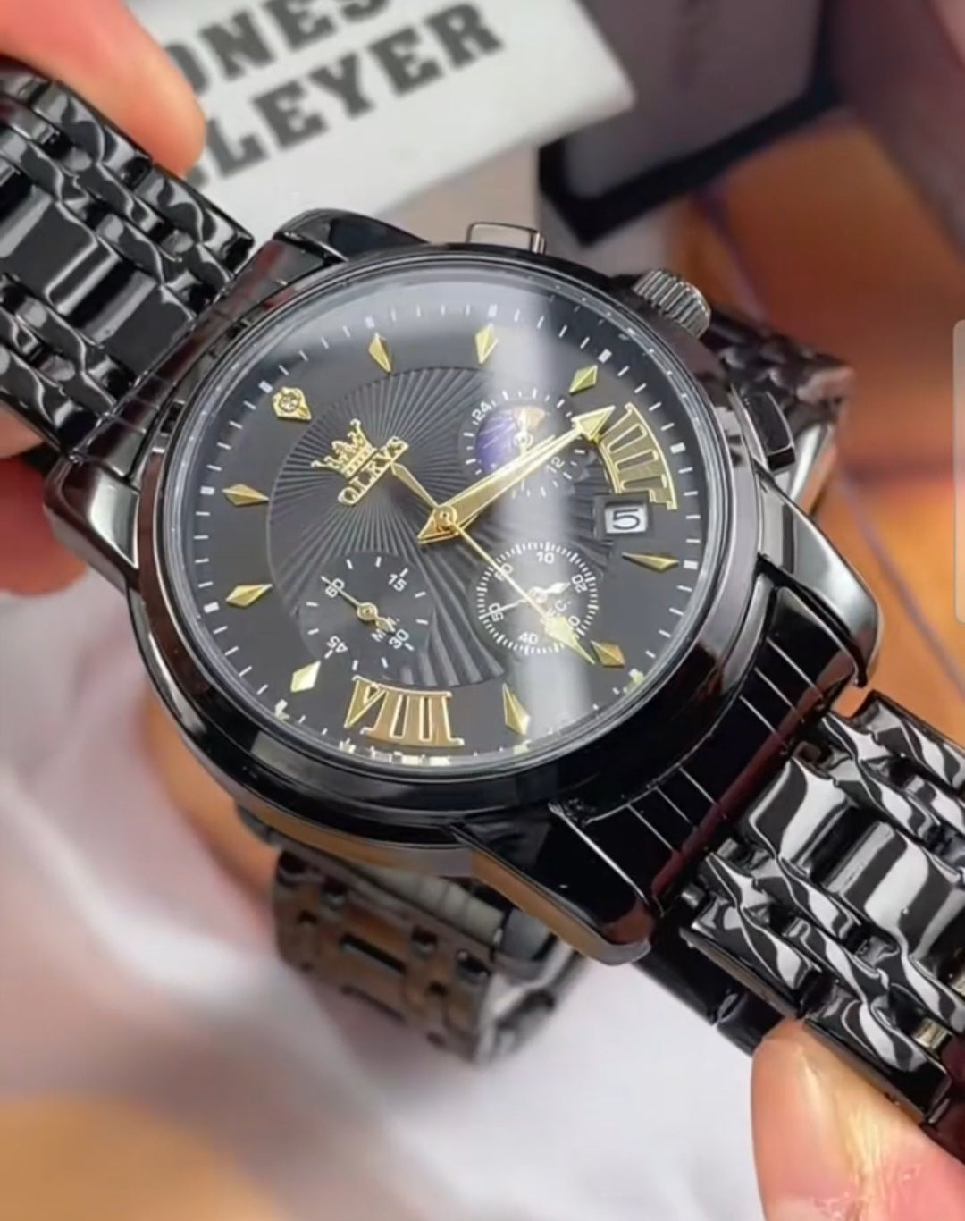 Olevs 2892 Linha Heritage – Elegância que Atravessa o Tempo/ de quartzo, à prova d'água
