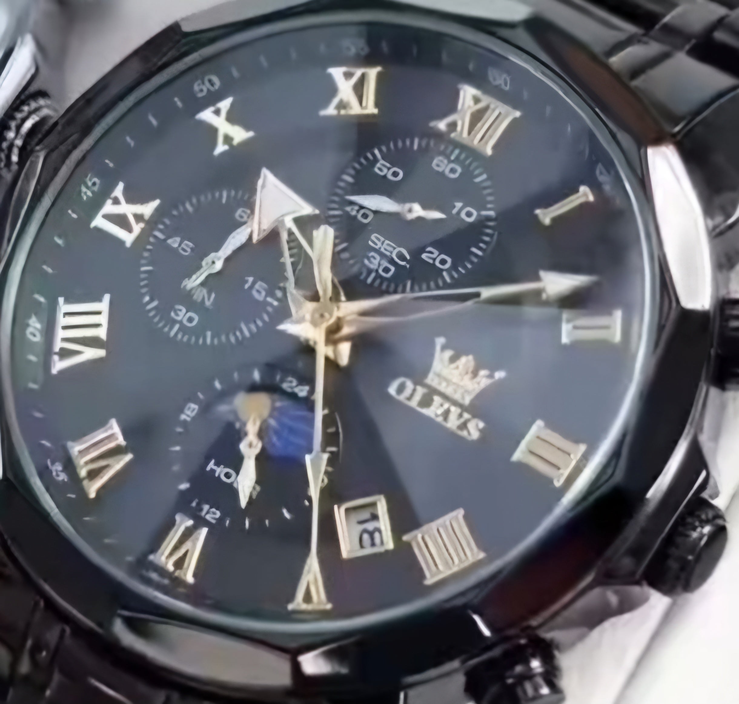 Olevs 3675 Linha Heritage – Elegância que Impõe Presença/ de quartzo, à prova d'água